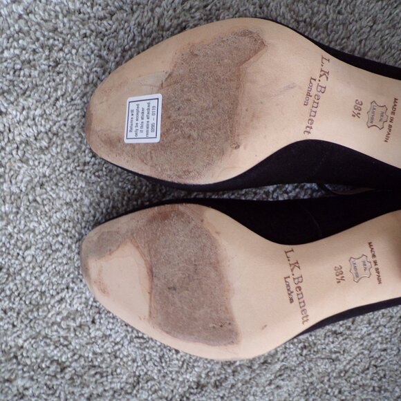 LK Bennet suede beaded romantic boho y2k heels 38.5 - Picture 7 of 10
